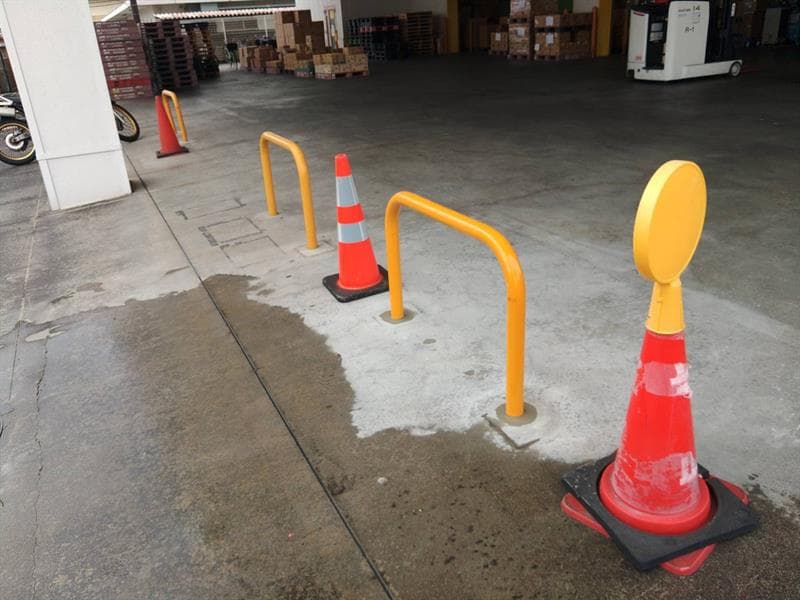 東京都日野市 敷地内車止め設置工事