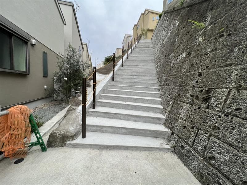 神奈川県横浜市戸塚区 階段左官工事